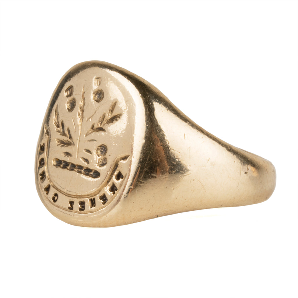 Petite Victorian Era Signet Ring