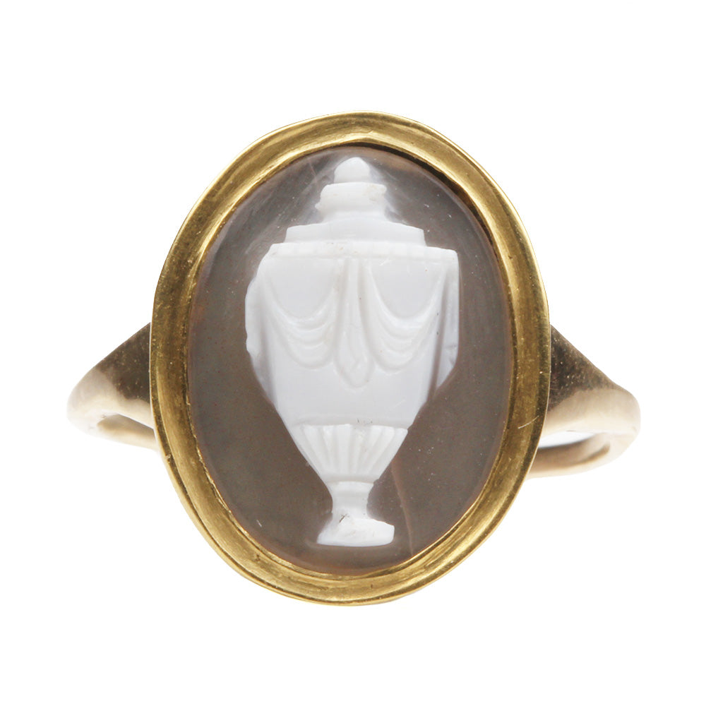 Early 19th Century Carved Urn Ring