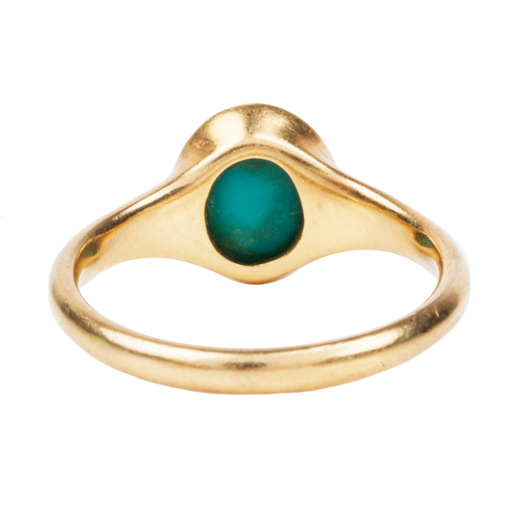 Victorian Turquoise Solitaire Ring