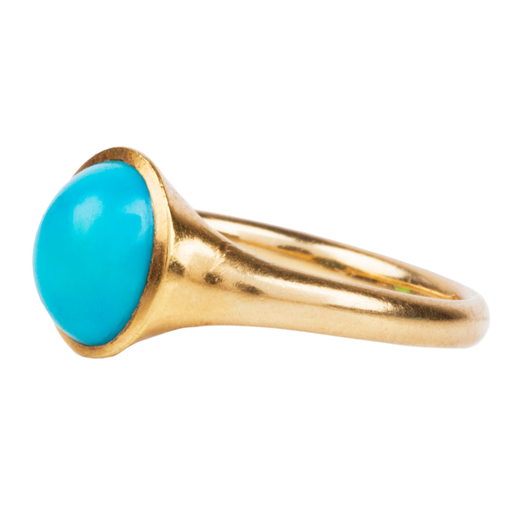 Victorian Turquoise Solitaire Ring