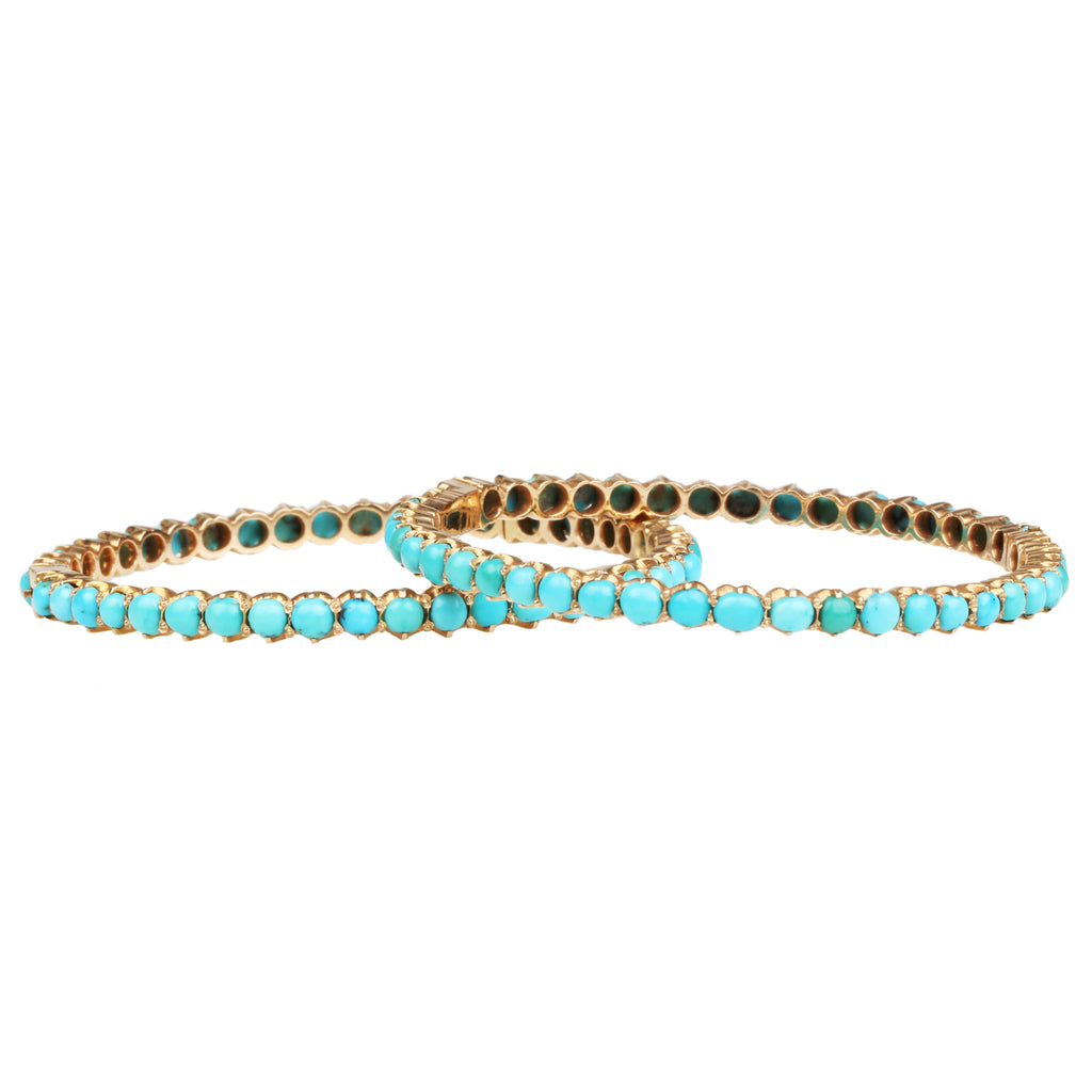 Victorian Turquoise Matched Set Bangles