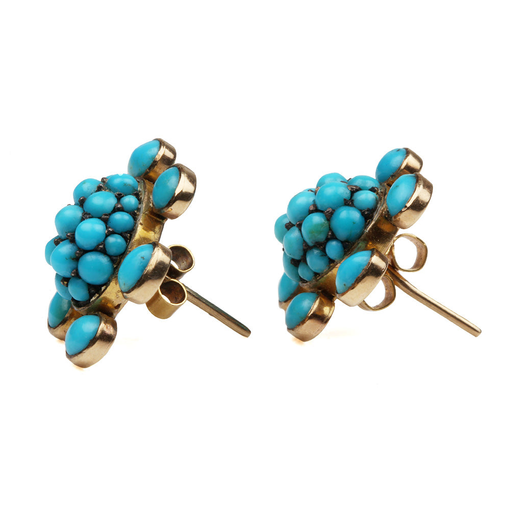 Victorian Turquoise Studd Earrings