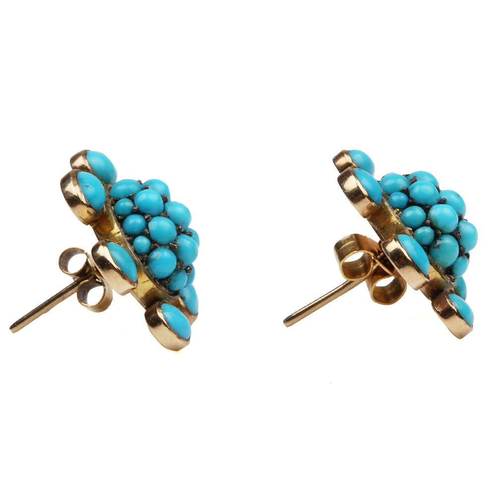 Victorian Turquoise Studd Earrings