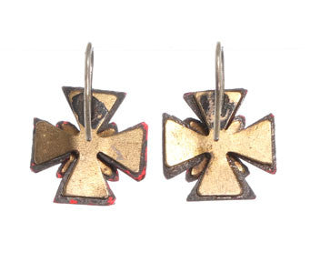 Vauxhall Maltese Cross Earrings