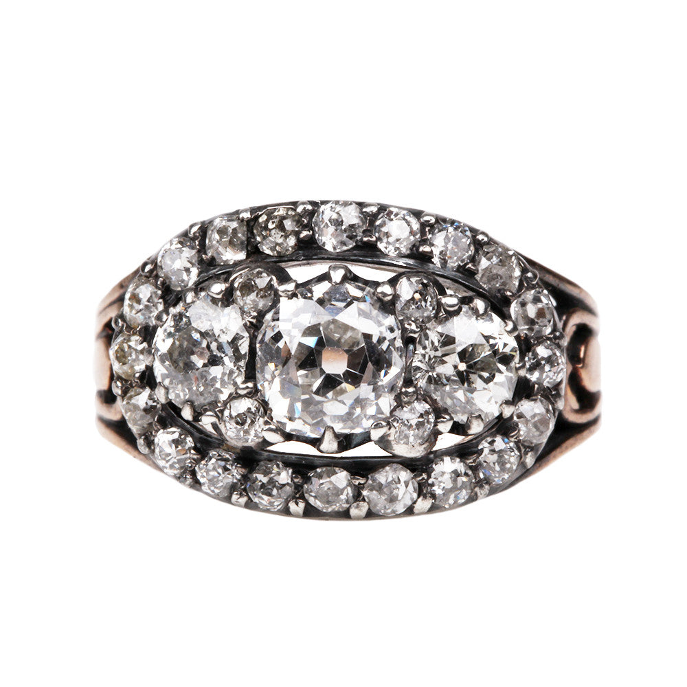 Early 19th Century Diamond Cluster Ring