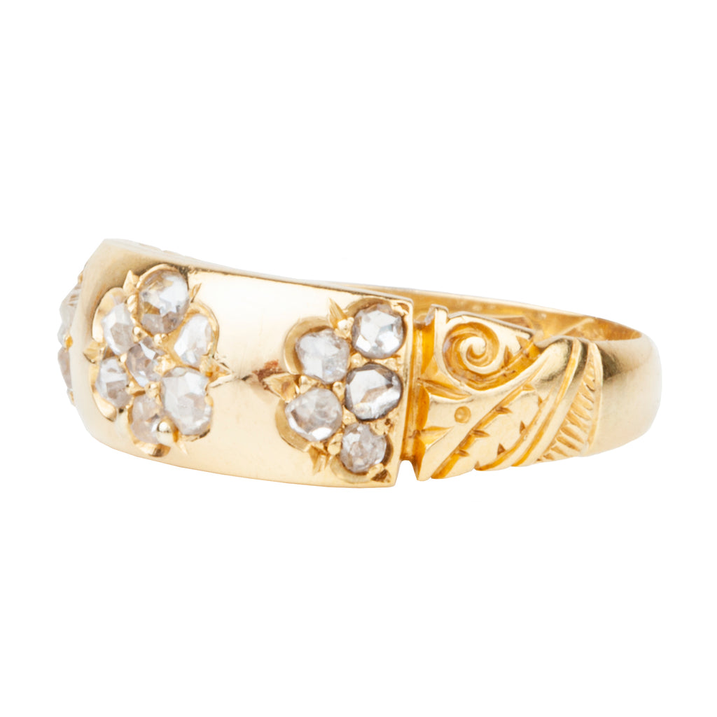 Victorian Era Rose Cut Diamond Ring