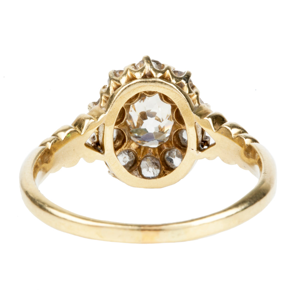 Late Victorian Diamond Cluster Ring