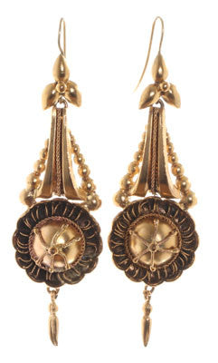 Victorian Pinchbeck Earrings