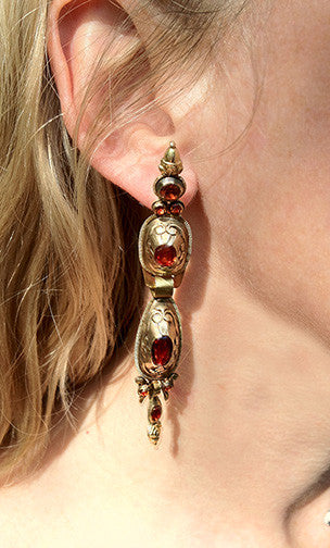 Iberian Hessonite Garnet Earrings
