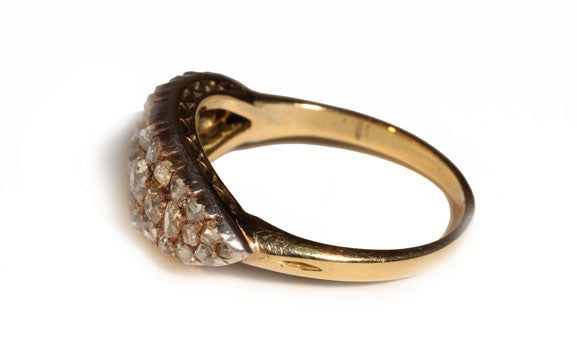English Diamond Navette Ring