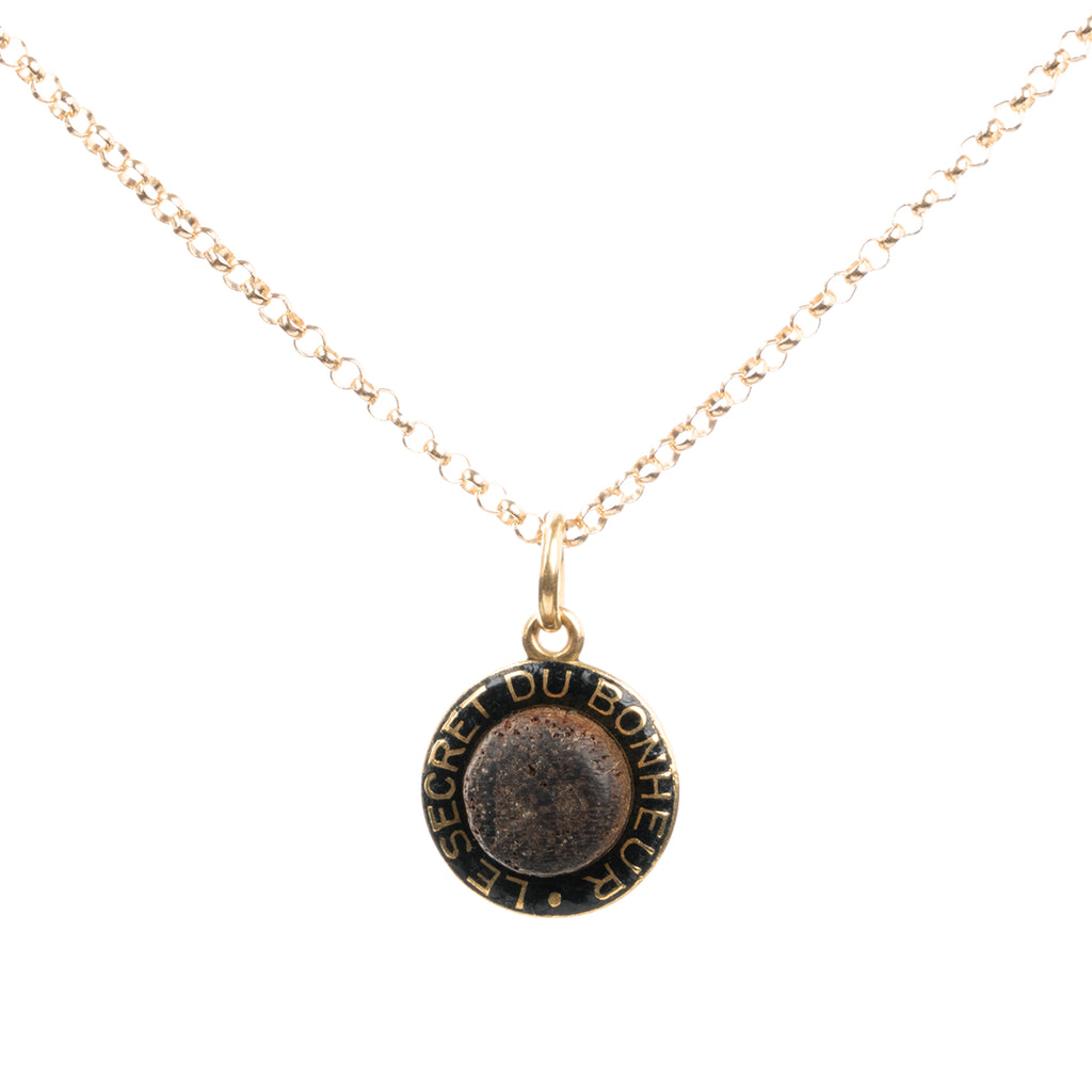 Turn of the Century French Wood Charm Necklace